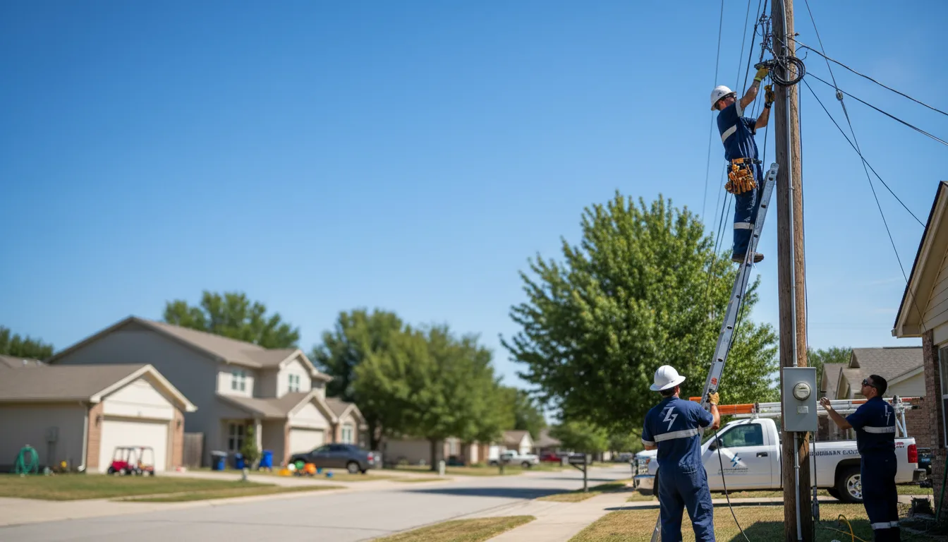 Residential electrician providing installation services in Henderson, NY